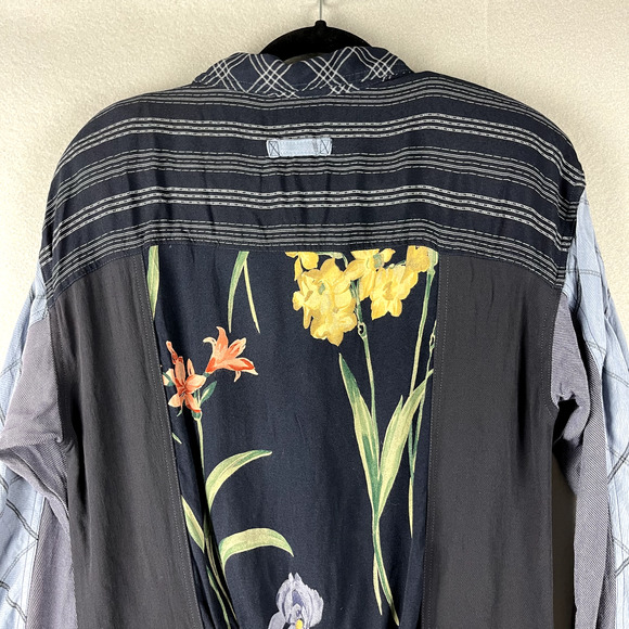 Carole Little Jacket Womens 14W Floral Mixed Print Media Art to Wear Artsy - Picture 15 of 16